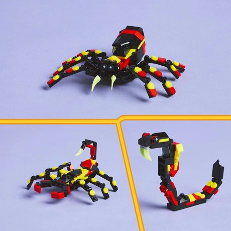 Lego Creator 3en1 Animaux sauvages : araignée passionnante - 31159