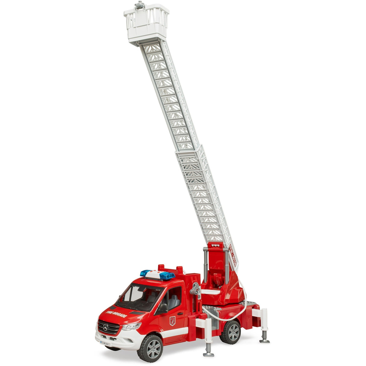 Camion de pompiers Bruder avec échelle et pompe à eau + lumière et son
