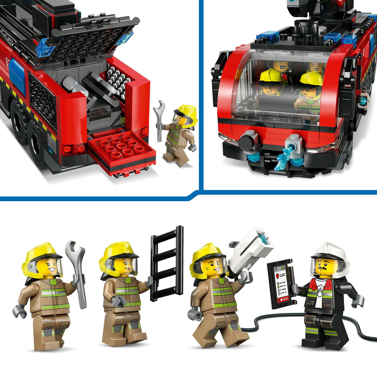 Lego city - jouet de construction camion de pompiers de l'aéroport (60499)