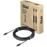 Club 3D USB-C 3.2 gen2 > Câble bidirectionnel actif USB-C (noir, 5 mètres, 8k 60hz)