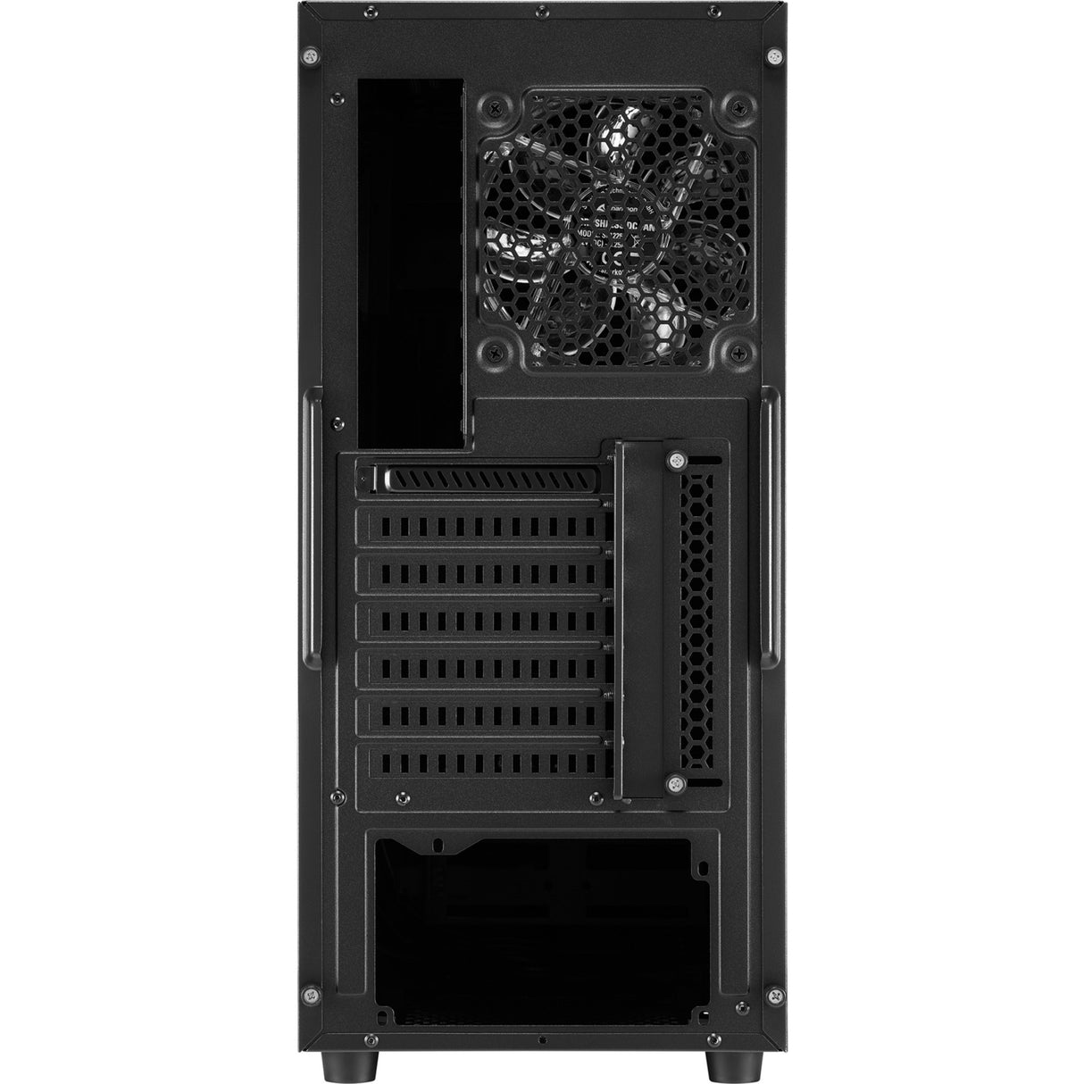 Boîtier tour midi Sharkoon s25-w (noir | 2x USB-A | fenêtre)