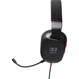 Casque stéréo filaire Powera pour casque de jeu supra-auriculaire Nintendo Switch 2 (noir rouge, Nintendo Switch 2, Nintendo Switch – modèle OLED, Nintendo Switch, Nintendo Switch Lite)