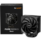 Soyez silencieux! Refroidisseur de processeur Pure Rock 3 noir (noir, connecteur de ventilateur PWM à 4 broches)