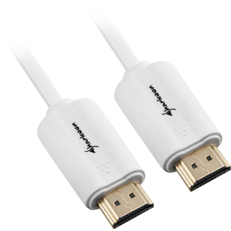 Câble Sharkoon HDMI 2.0 (blanc, 1 mètre, 4k)