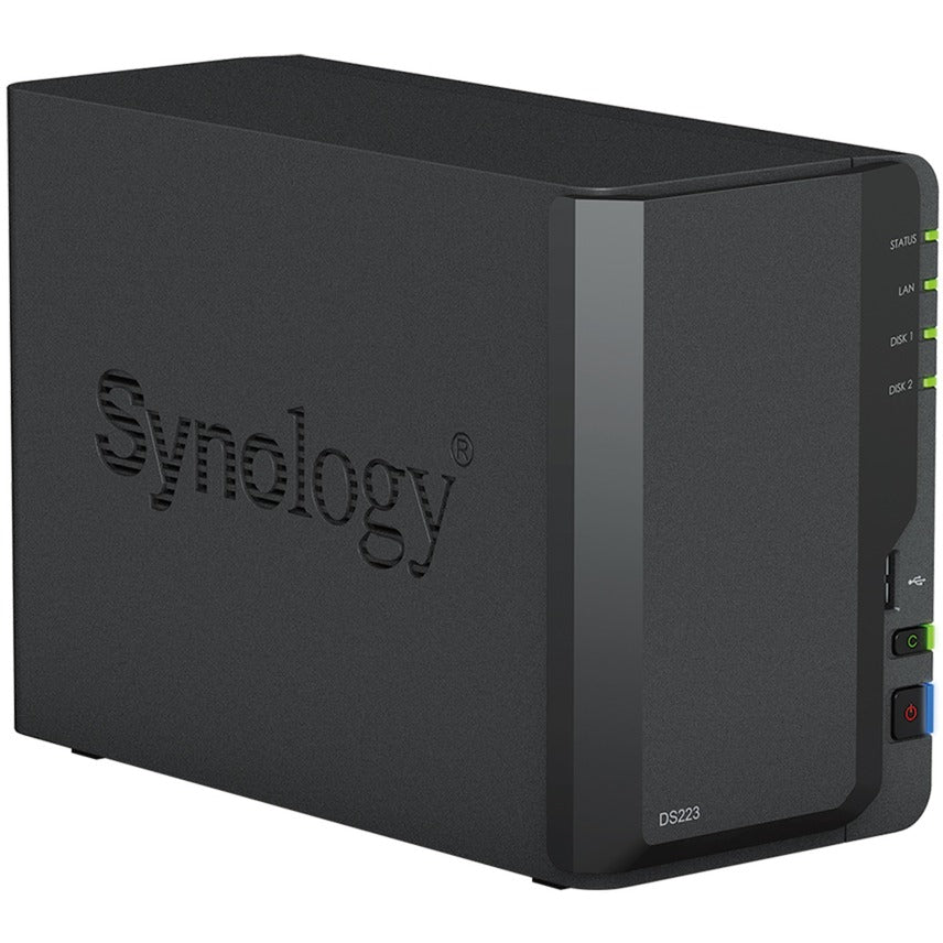 Synology diskstation ds223 nas (noir, 1x LAN 1 Go, 3x USB 3.2 gen 1)