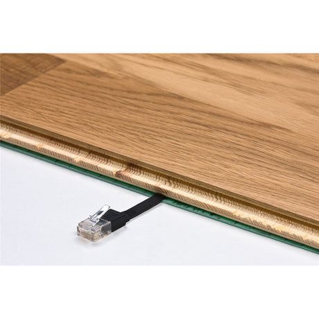 Câble plat Goobay cat 6a u utp (noir, 20 mètres)