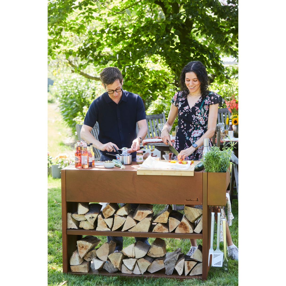 Barbecook Nestor Buddy de table en acier corten