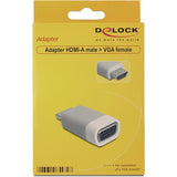 Delock adaptateur HDMI vers VGA (gris)