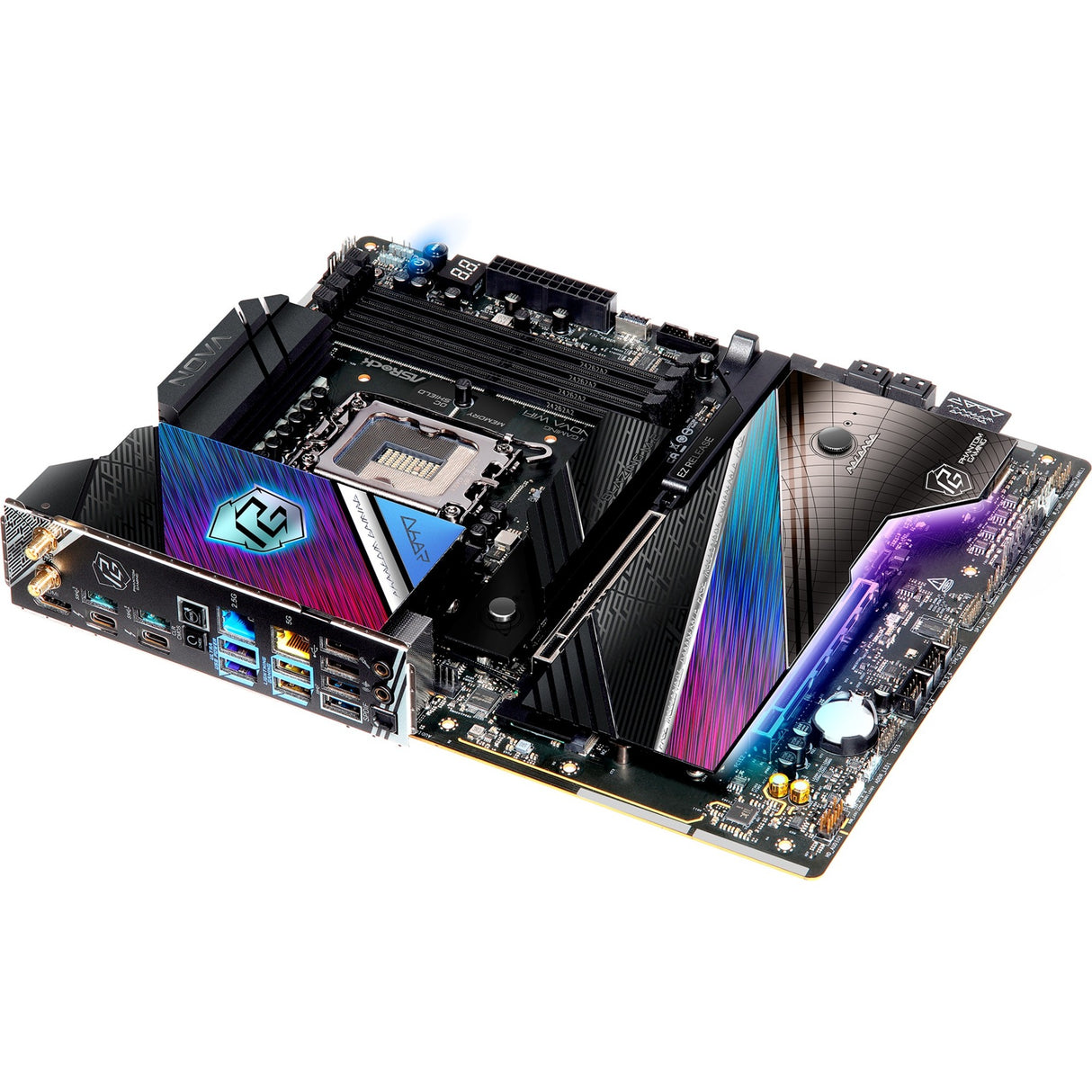 Carte mère Asrock Z890 Nova WiFi Socket 1851 (noir, RAID, 5 Go-LAN, 2,5 Go-LAN, WiFi 7, BT, Son, ATX)