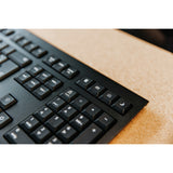 Cherry kw 3000, clavier (noir, disposition européenne (qwerty), dôme en caoutchouc, 2,4 GHz)
