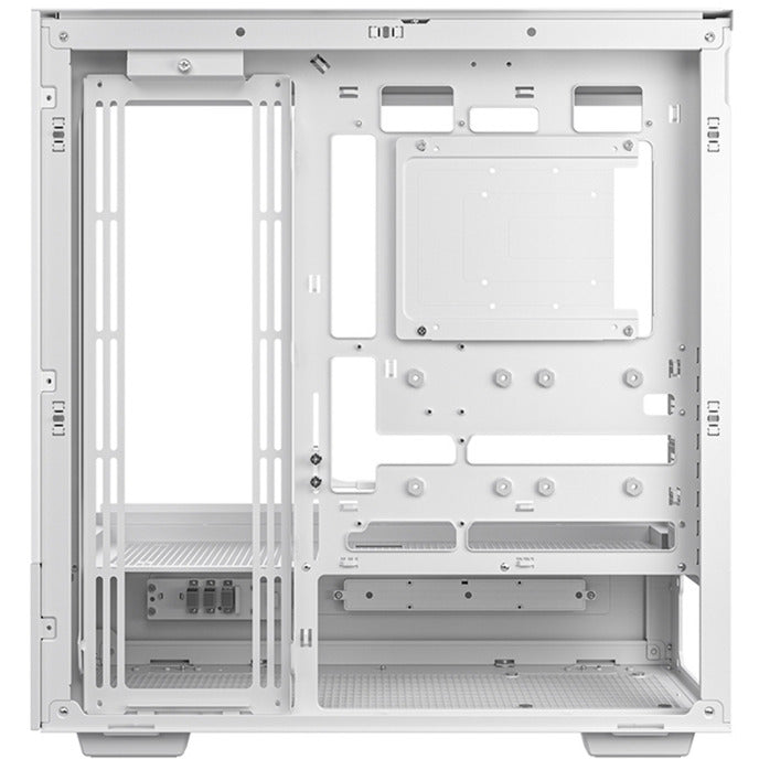 Boîtier tour midi numérique Deepcool ch690 (blanc | 2x USB-A | 1x USB-C | verre trempé)
