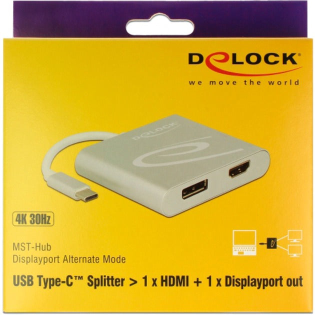 Dellock USB-C> 1x HDMI + 1x DisplayPort