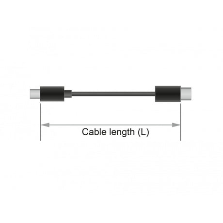 Delock câble d'extension superspeed USB-C 3.1 gen1 mâle>femelle (noir, 1 mètre)