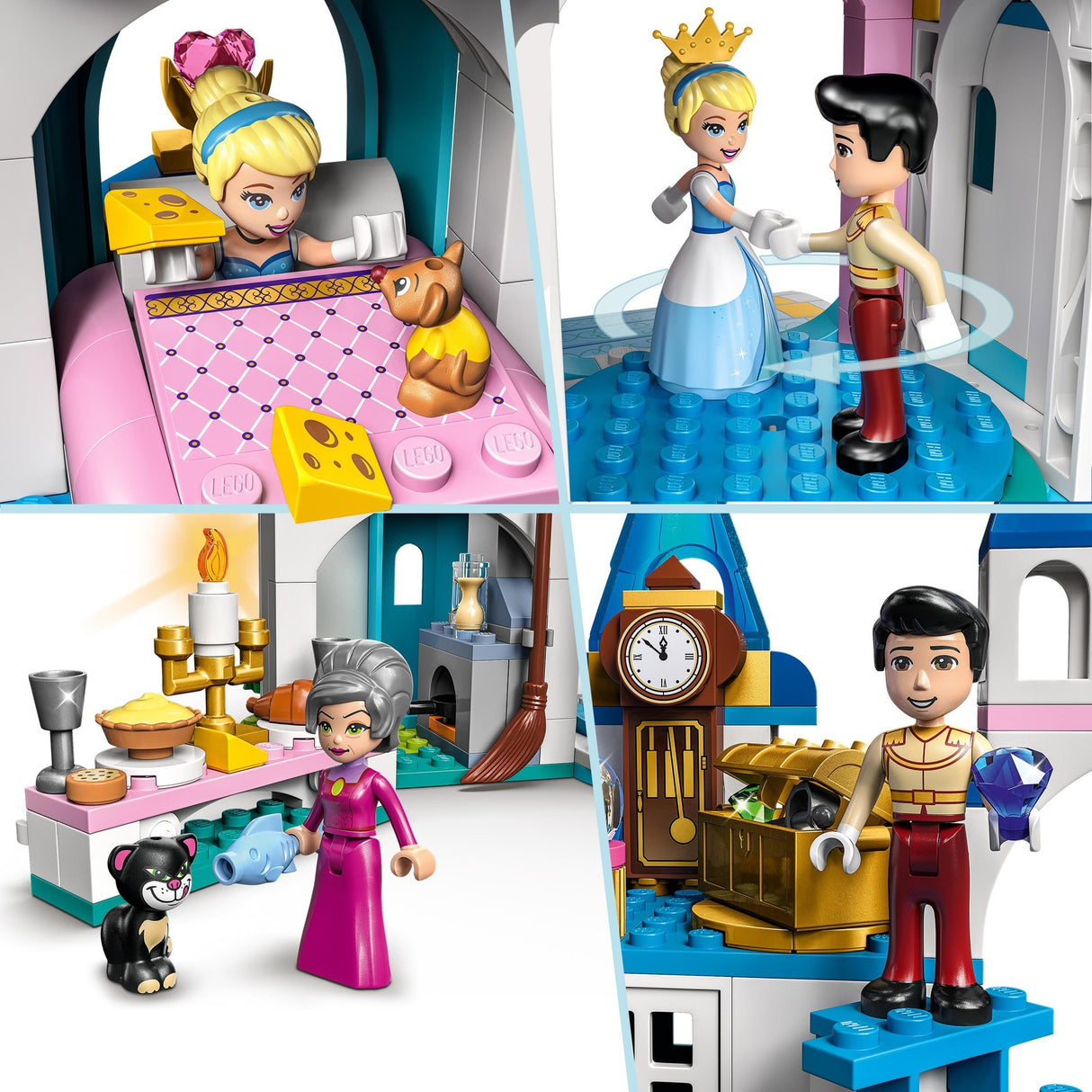 LEGO LEGO Princess 43206 Le château de Cendrillon et le prince