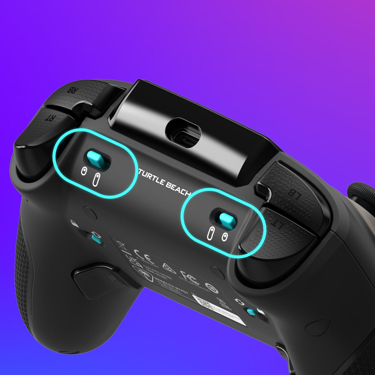 Contrôleur intelligent sans fil Turtle Beach Stealth Pivot (noir, Bluetooth USB 2,4 GHz, PC, Xbox, Android)