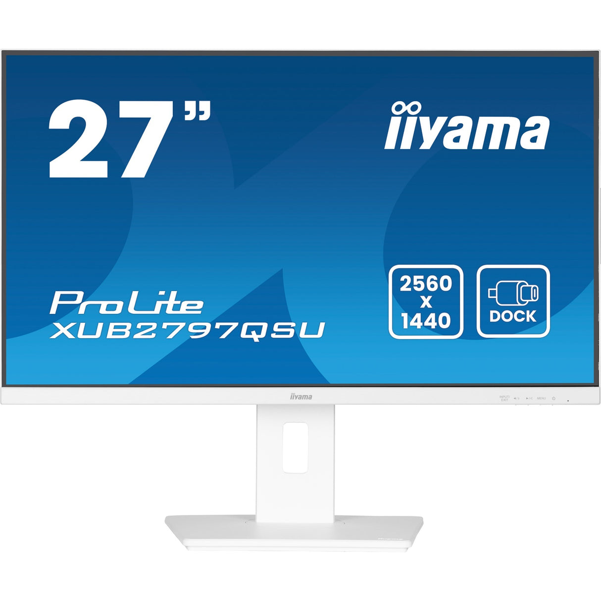 Moniteur Iiyama prolite xub2797qsu-w2 27 (blanc, HDMI, port d'affichage, 2x USB-A, USB-B)