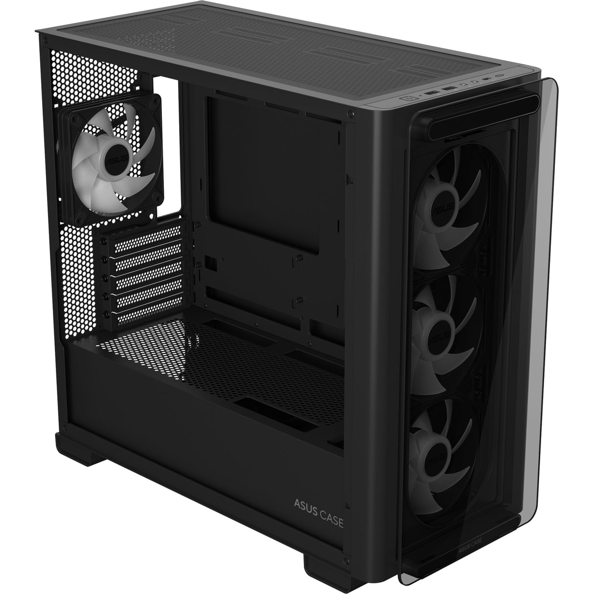 Boîtier mini tour Asus a23 plus (noir | 2x USB-A | 1x USB-C | RVB | verre trempé)