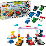 Lego duplo town 10445 voitures de course et pilotes de l'équipe f1