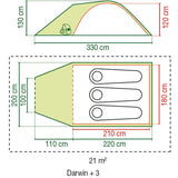 Coleman Darwin 3+ tente
