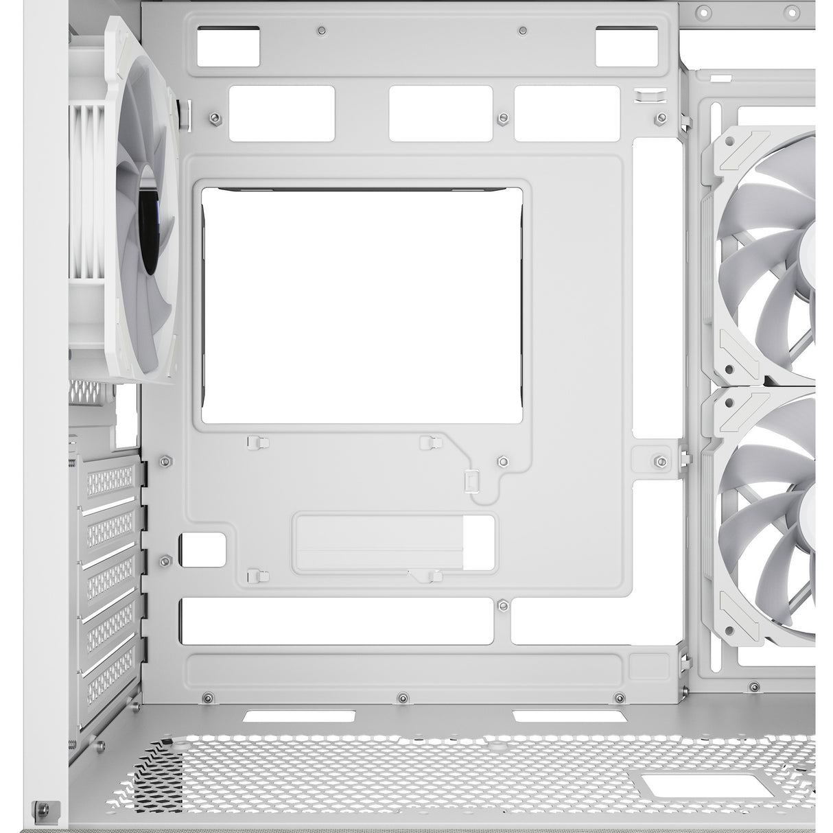 Boîtier mini tour Sharkoon mk7 argb (blanc | 2x USB-A | 1x USB-C | RVB | verre trempé)