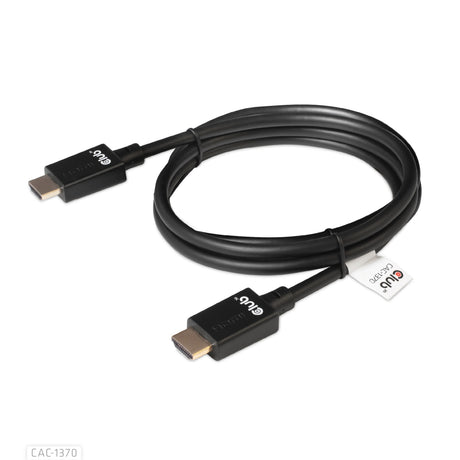 Câble certifié HDMI 2.1 ultra haut débit Club 3D mâle-mâle (noir, 1,5 mètre, 4K 120 Hz, 8K 60 Hz, 48 Gbps)