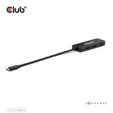 Adaptateur Club 3D USB-C vers Triple HDMI MST Hub 4K60Hz (Noir)