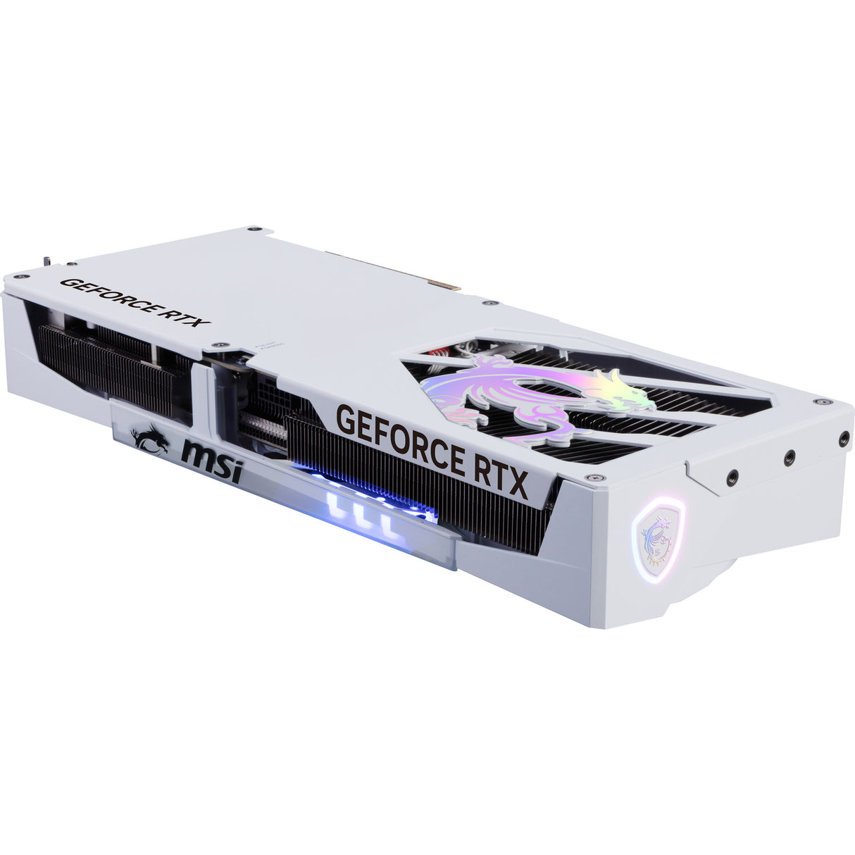 Carte graphique MSI GeForce RTX 5070 Ti Gaming Trio OC White (Blanc, 3x Display Port, 1x HDMI 2.1, DLSS 4)