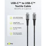 Goobay Chargeur rapide USB-C nano (65 W) et câble textile USB-C