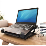 Support pour ordinateur portable Act ac8110, aluminium noir, plastique