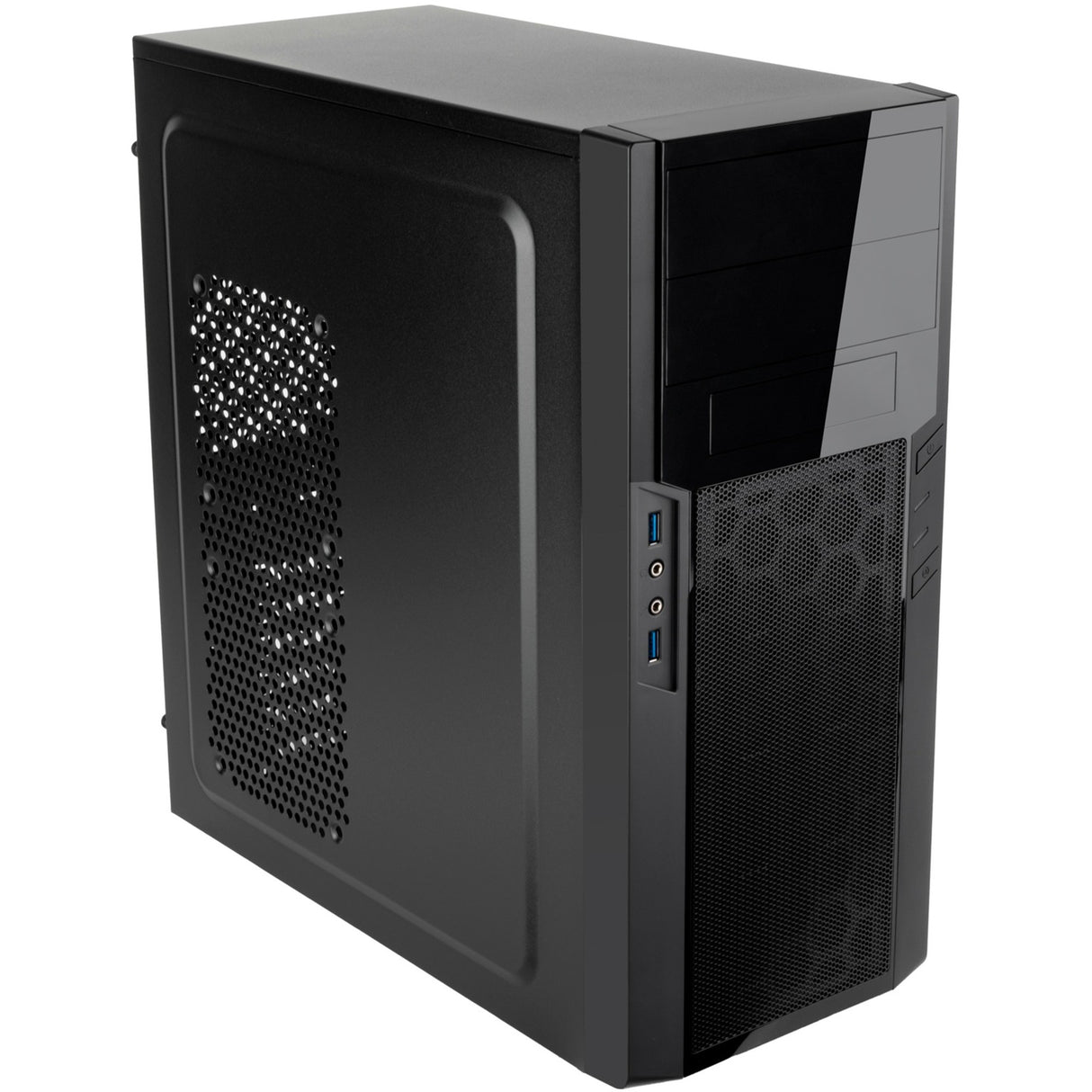 Boîtier tour midi Silverstone sst-ps13b (noir | 2x USB-A)
