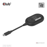 Adaptateur émetteur et récepteur sans fil USB-C vers HDMI Club 3D (noir)
