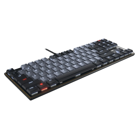 Cherry KC 500 MX LP TKL, clavier (noir, disposition américaine, MX Low Profile 2.0 Ivory, 80 % (TKL), LED blanche, touches PBT)