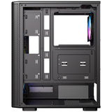 Boîtier tour midi Antec vx310 argb (noir | 3x usb-a | verre trempé)