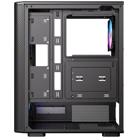 Boîtier tour midi Antec vx310 argb (noir | 3x usb-a | verre trempé)