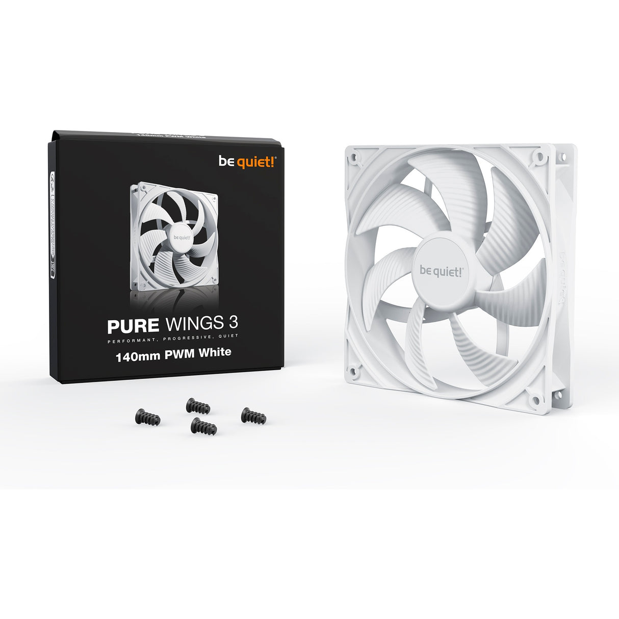 Soyez silencieux! Pure 3 140 mm pwm blanc