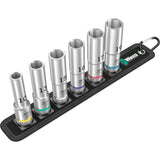 Wera Belt C Deep 1 jeu de douilles, 1 2 clés à douille (noir, 6 pièces)