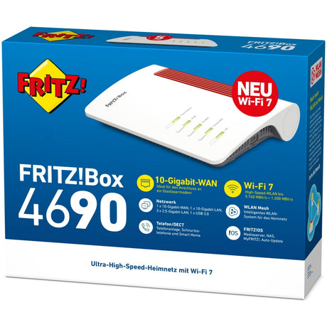 Fritz! Box routeur international édition 4690 (blanc rouge)