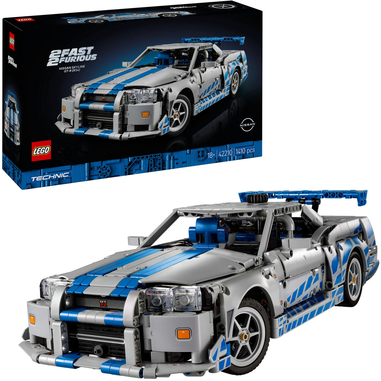 Voiture Lego ® Technic 2 Fast 2 Furious Nissan Skyline GT-R (R34) - 42210