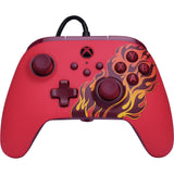 Manette Powera Advantage avec câble pour Xbox Series X|s - Red Fire (rouge, Xbox Series X|s, Xbox One, PC)
