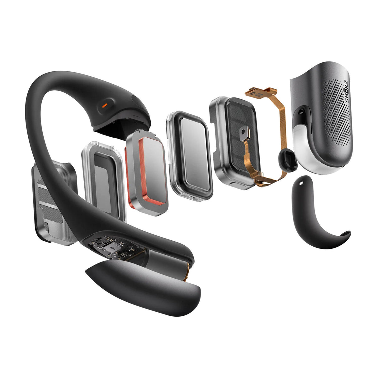 Shokz openfit pro anr écouteurs tws à oreille ouverte (noir)