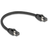 Delock câble réseau s ftp, rj-45 avec cat.8.1 (noir, 0,25 mètres)