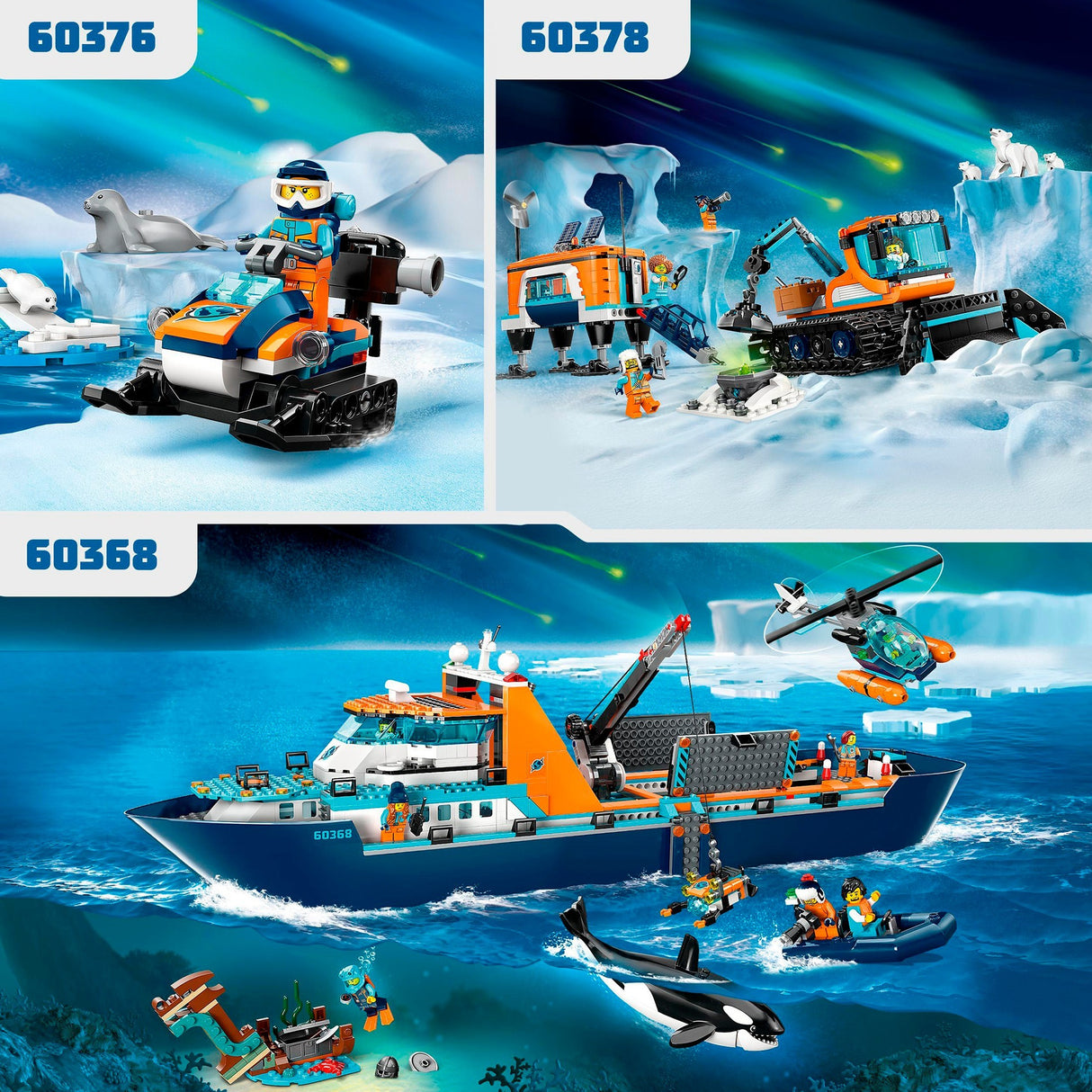 Ship de recherche polaire de la ville de Lego 60368
