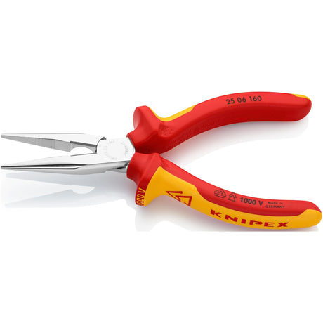 Pince radio droite Knipex avec pince coupante latérale | 160 mm | vde-2506160
