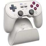 Manette de jeu Bluetooth 8bitdo pro 3 (gris clair rouge, switch 1 2, PC, Android, USB Bluetooth 2,4 GHz)