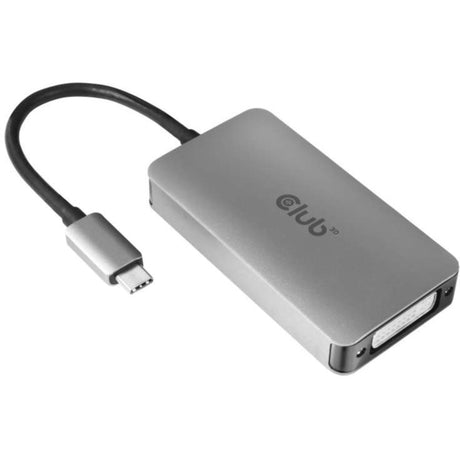 Club 3D Adaptateur actif USB Type C vers DVI-I Dual Link (Gris, CAC-1510)