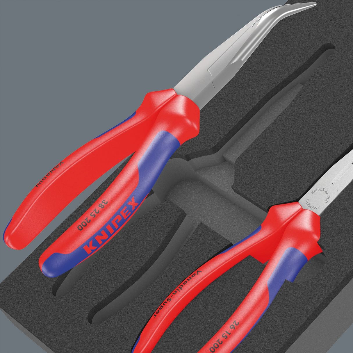 Wera 9781 insert en caoutchouc mousse avec jeu de pinces Knipex 2, 3 pièces - 05150181001