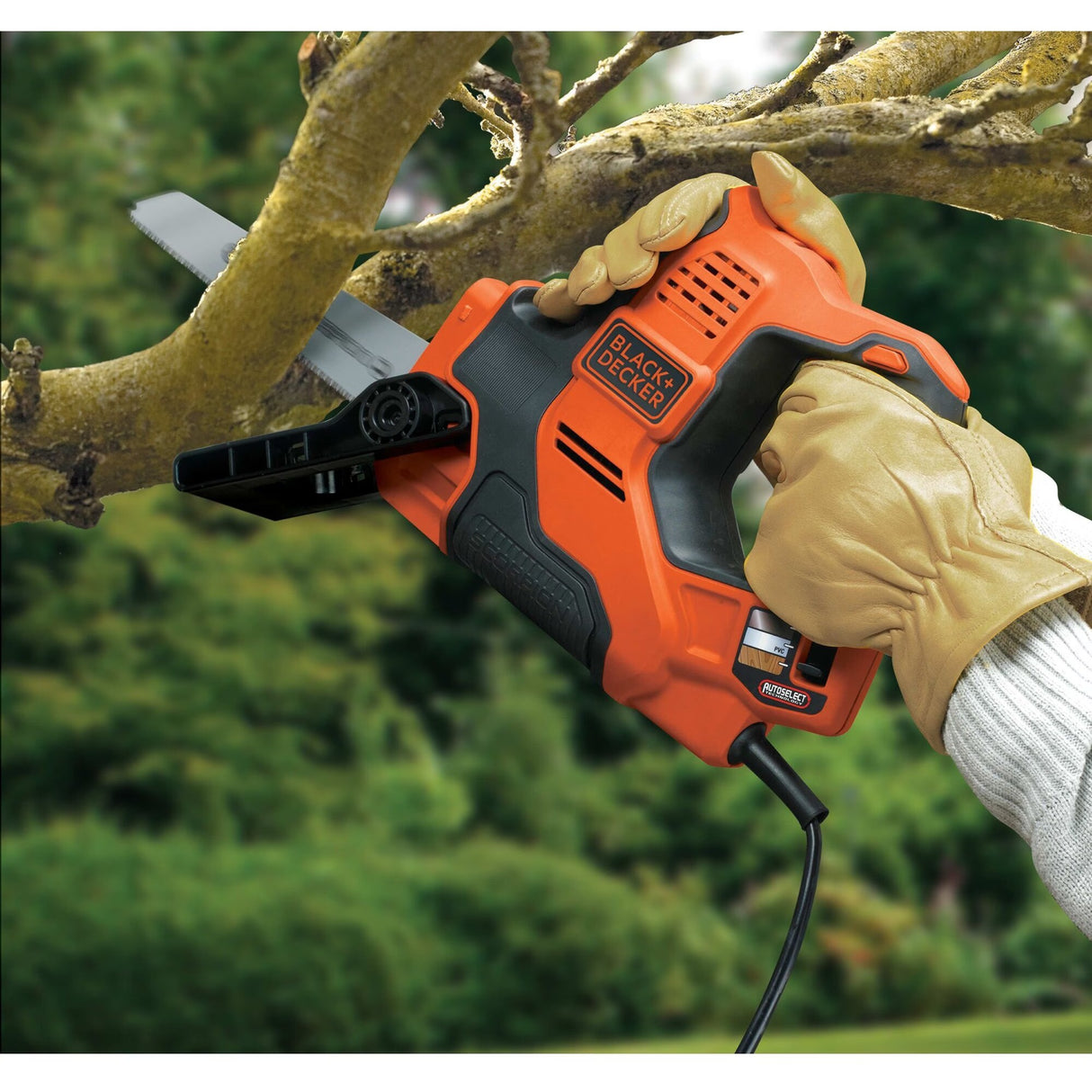 Scie alternative Black+decker 500w scorpion avec technologie de sélection automatique rs890k-qs (orange noir)