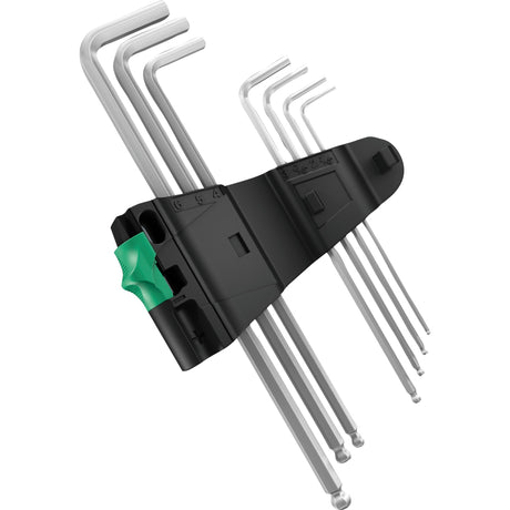 Wera jeu de clés hexagonales 950 9 hex-plus 4 (chromé, 9 pièces)