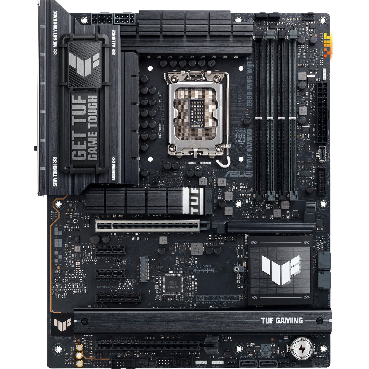 Carte mère Asus Tuf Gaming Z890-Plus WiFi Socket 1851 (RAID, 2,5 Go-LAN, WiFi 7, BT, Son, ATX)
