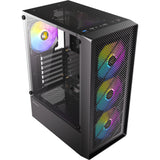 Boîtier tour midi Antec ax26 rgb Elite (noir | 3x USB-A | verre trempé)